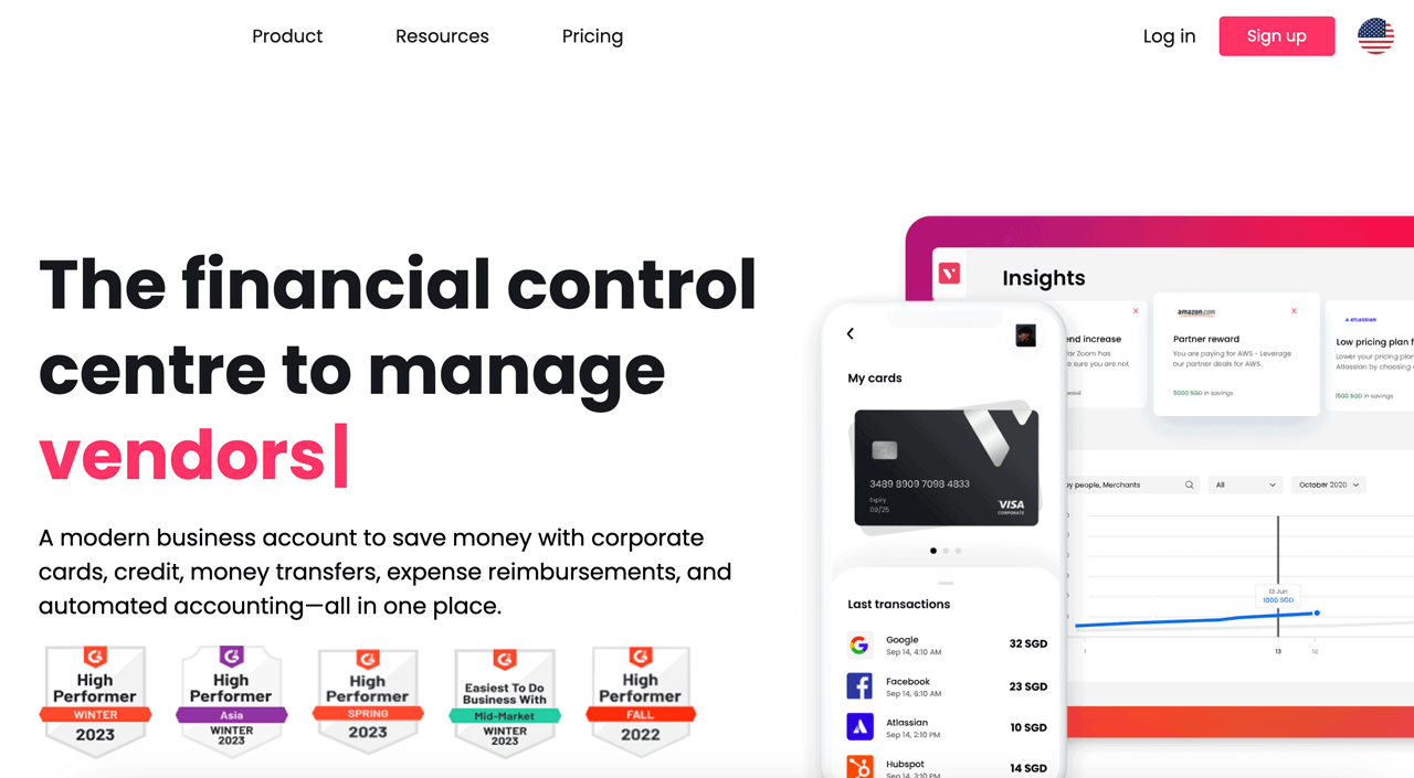 A homepage illustrating comprehensive financial services. Showcasing a modern, extensive array of business finance tools and features.